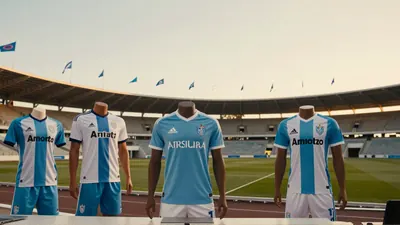 Cruz Azul dio a conocer sus nuevos uniformes para el Torneo Apertura 2026, destacando detalles históricos en relieve y...